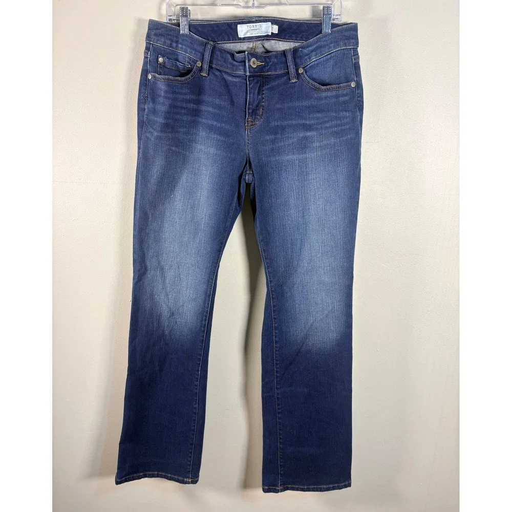 Torrid Denim First At Fit Women 12R Blue Excellent Bootcut‎ Stretch Jeans